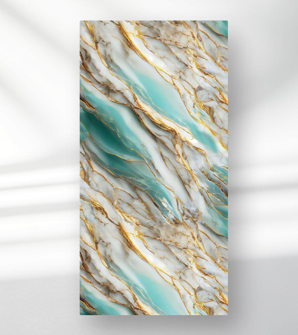 Oasis Gold Rock PVC Marble Wall Panel